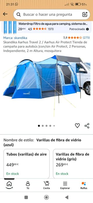 Mueble Camper + Avance + accesorios