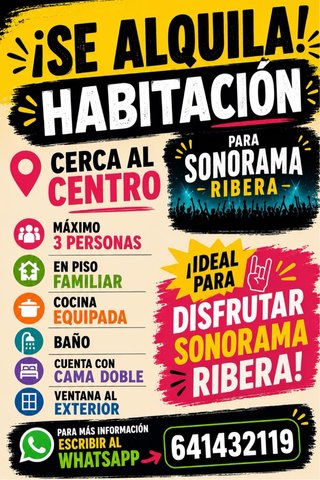 Alquilo habitación SONORAMA