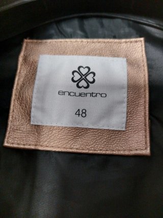 Chaqueta Biker/Motera Oro Talla 46