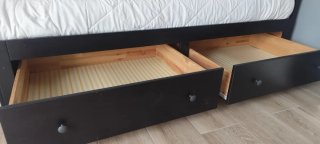 Cama Diván Ikea Hemnes marrón oscuro