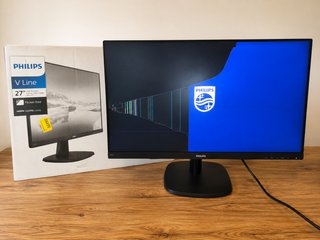 Monitor Philips V Line 27" Full HD – Pantalla rota