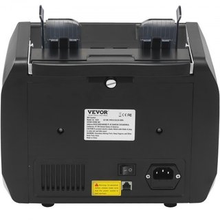 Máquina Contadora de Dinero, Contador de Billetes con Detección de Falsificaciones UV, MG, IR y DD, Máquina de Conteo de Efectivo en USD y EUR con Modos de Suma y Lote, Pantalla LCD Grande y Panta...