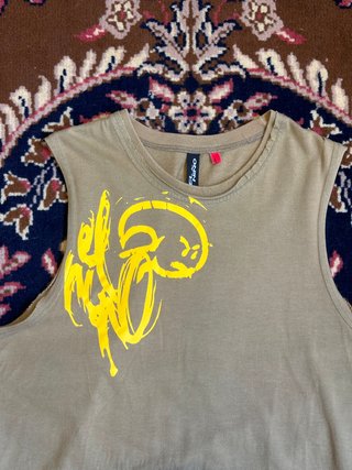 Camiseta sin mangas El Niño Y2K caqui Talla L