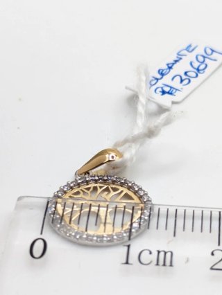 Colgante Oro 18k Árbol de la Vida Circonitas