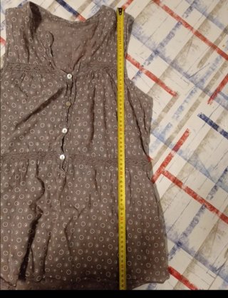 Blusa sin mangas estampada mujer