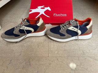 Zapatillas Fluchos Azul y Gris