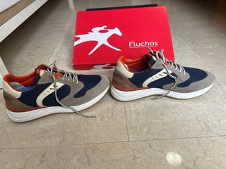 Zapatillas Fluchos Azul y Gris