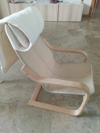 Poang Silla infantil madera y tela