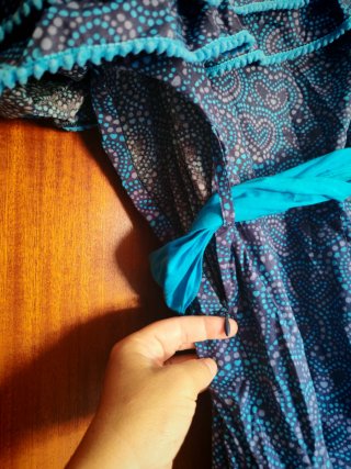 Camisa asimétrica volantes estampado
