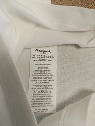 Camiseta Pepe Jeans Blanca Talla M