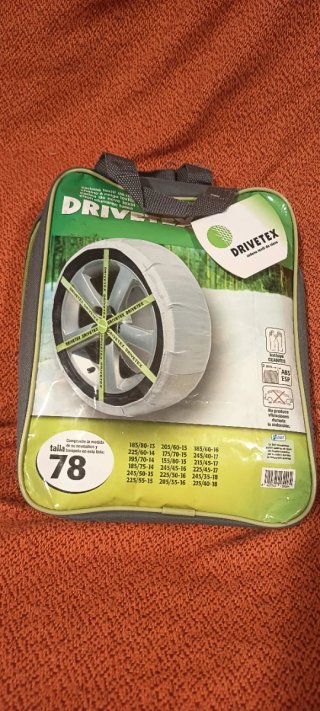 Cadenas textiles para coche Talla 78