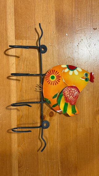 Colgador de pared pájaros metal
