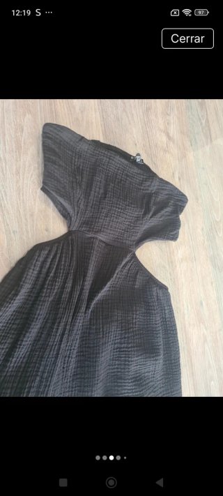 Vestido negro Stradivarius Talla L