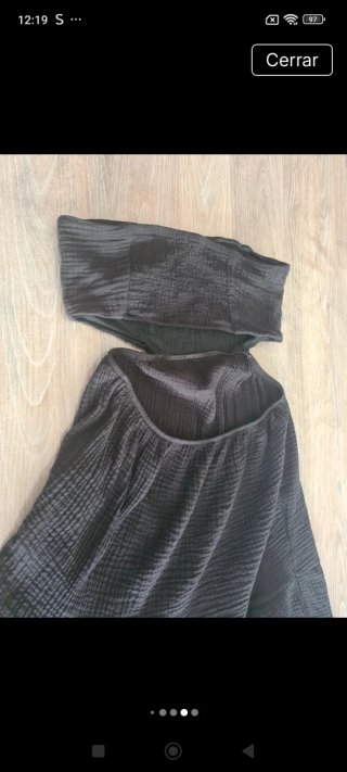 Vestido negro Stradivarius Talla L