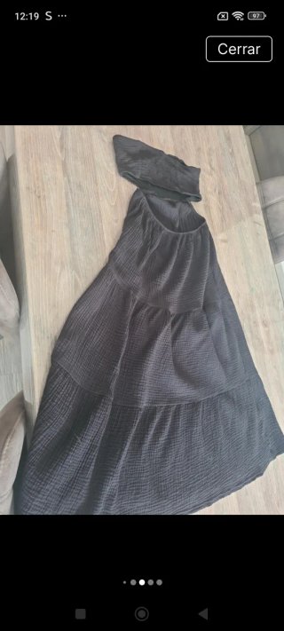 Vestido negro Stradivarius Talla L
