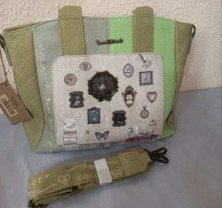 Bolso Sweet Candy verde nuevo con correa
