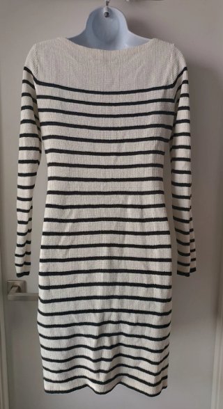 Vestido Rayas Ralph Lauren Blanco y Negro