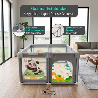 Parque infantil bebe 120x120x75cm Ducory