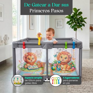 Parque infantil bebe 120x120x75cm Ducory