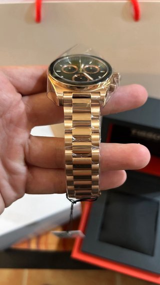 Tissot PR516 Negro Oro Rosa 40mm Cronógrafo