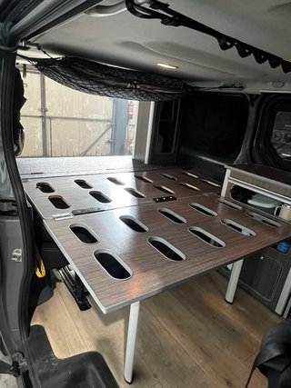 3a banqueta de renault trafic camper + colchon