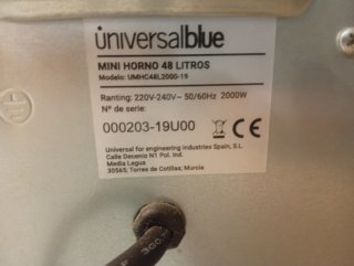 Horno sobremesa 48L
