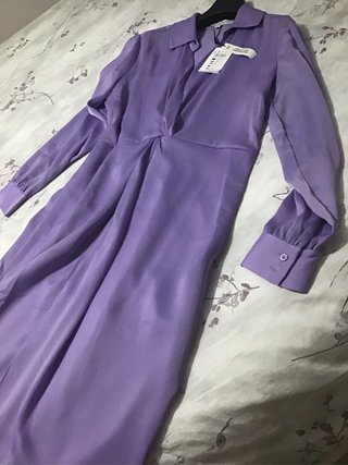 Vestido midi malva Pedro del Hierro sin estrenar