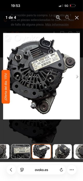 Alternador 1.6 tdi
