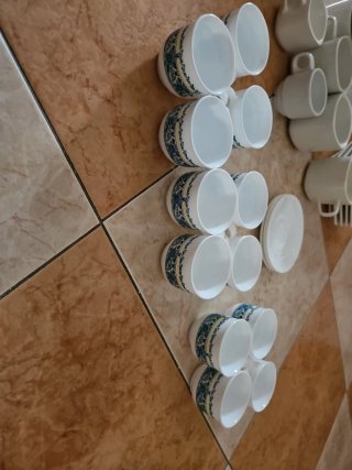 Juego de tazas de porcelana