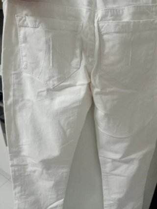 Pantaloni bianchi a sigaretta Fornarina