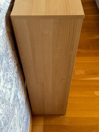 Zapatero dos compartimentos, efecto roble.