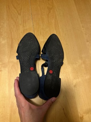 Manoletinas Camper Azul y Negro Talla 38
