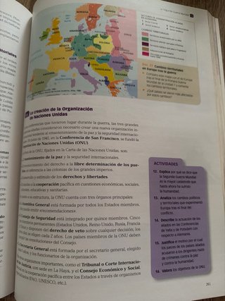 Historia del mundo contemporáneo, 1 bachillerato