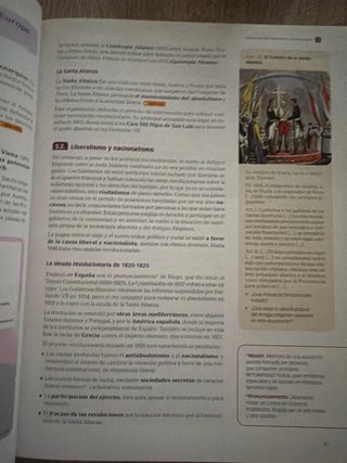 Historia del mundo contemporáneo, 1 bachillerato
