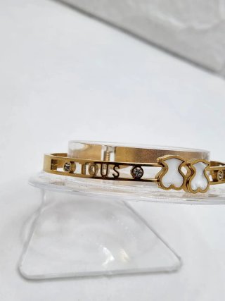 Pulsera Osito Baño Oro Acero Quirúrgico