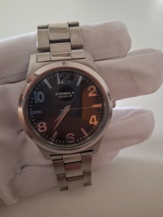 Reloj Formula Roselin Negro/Plateado