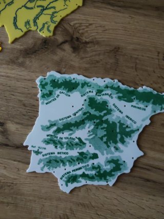 Plantillas Mapas España Plástico 3 Unidades