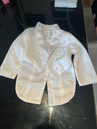 Traje de ceremonia para niño blanco talla 6