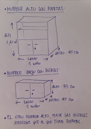 Mueble de oficina madera y metal
