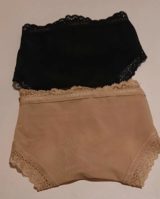 Slip Brasiliana Calvin Klein Beige Nero m.