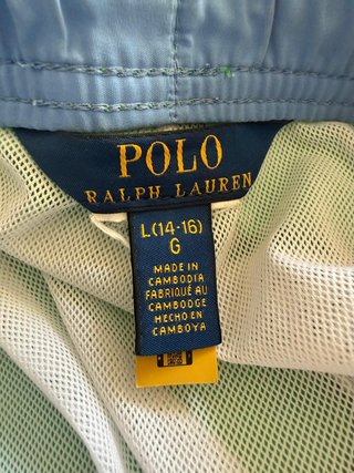 Bañador Polo Ralph Lauren Verde Talla 14-16