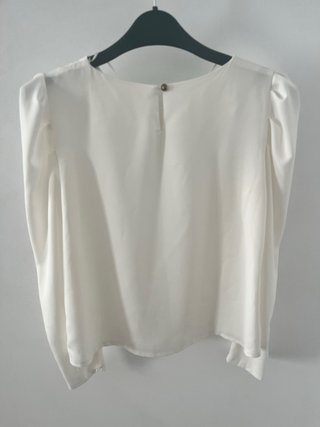 Blusa blanca manga larga