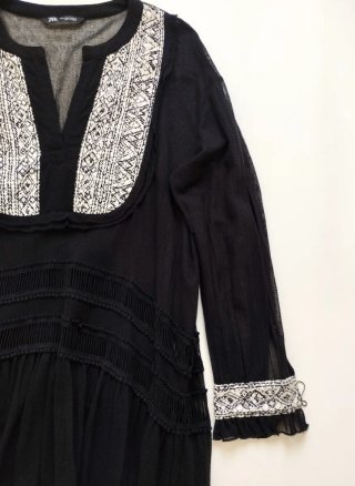 Vestido Midi Zara Estilo Caftán