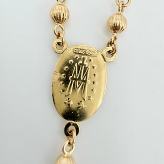 Cadena Bolas de oro de 18k, 12.42 g, 52.5 cm.