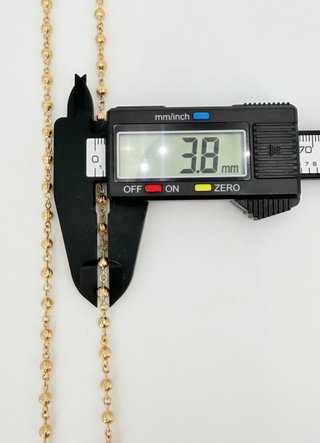 Cadena Bolas de oro de 18k, 12.42 g, 52.5 cm.