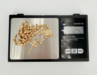 Cadena Bolas de oro de 18k, 12.42 g, 52.5 cm.