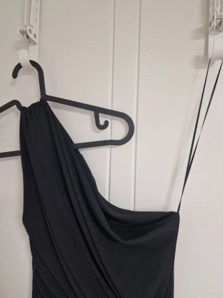 Vestido Zara Negro Asimétrico Talla S