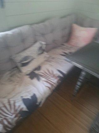 Sofá Rinconera Jardín con Mesa y dos puf