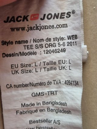 T-shirt Jack & Jones Taglia L