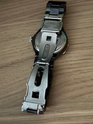Reloj Lotus Cerámica Negro y Plateado